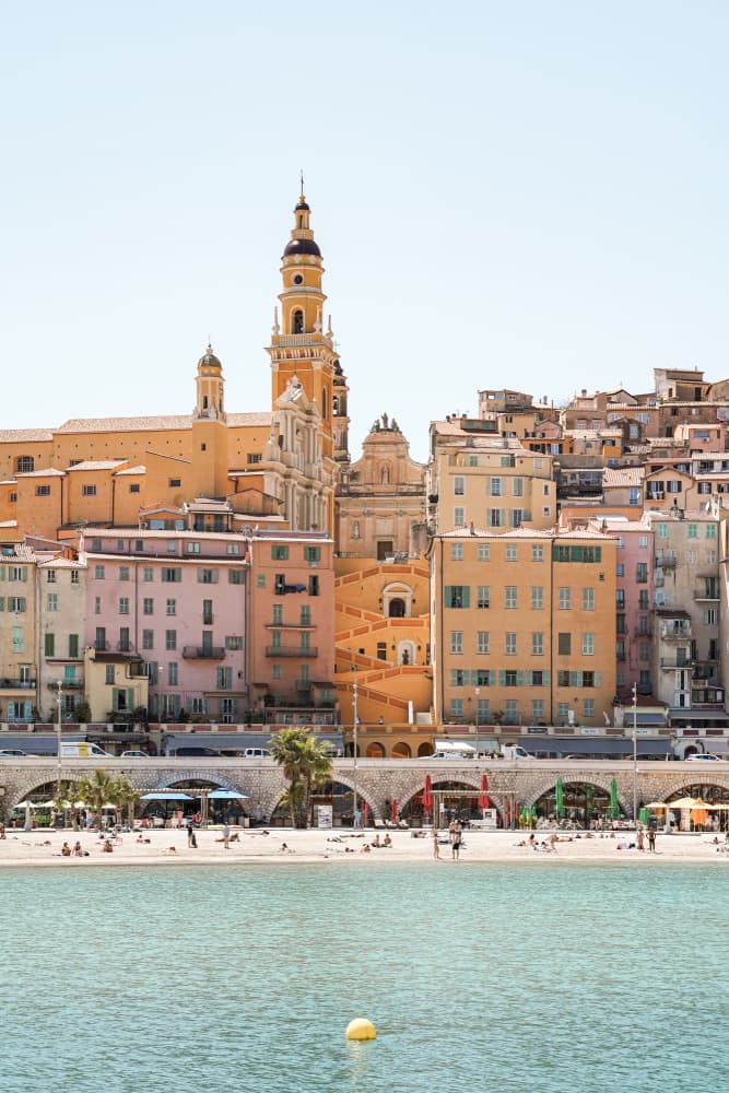 Menton Coastal View by Henrike Schenk — canvas wall art