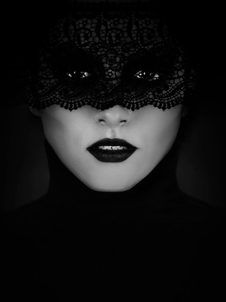 Lace Masked Mystery by Hamze Dashtrazmi — canvas wall art