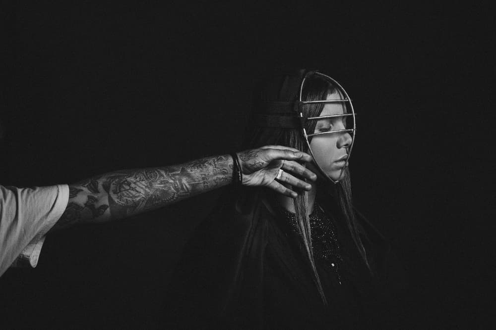 Mysterious Masked Portrait by Hamze Dashtrazmi — canvas wall art