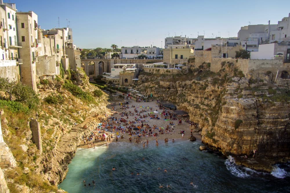 Polignano A Mare Beach by Alessio Trerotoli — canvas wall art