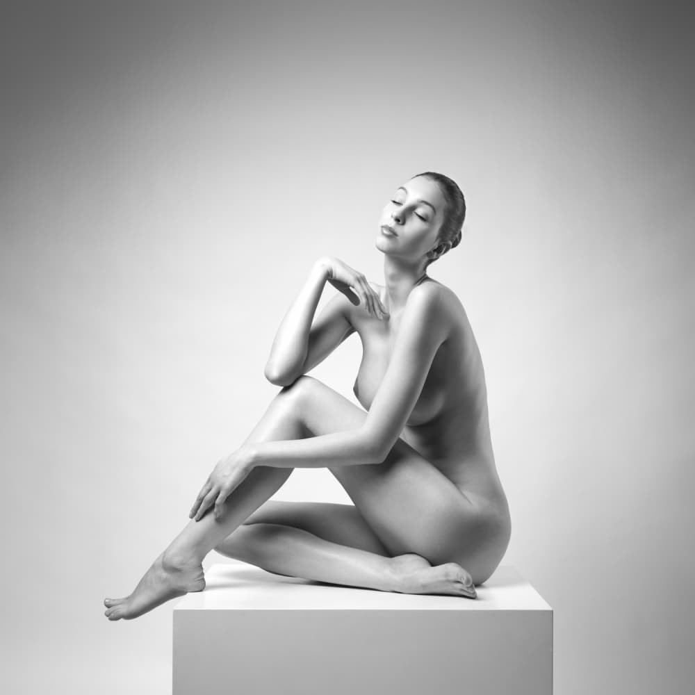 Elegant Nude Form by Arkadiusz Branicki — canvas wall art