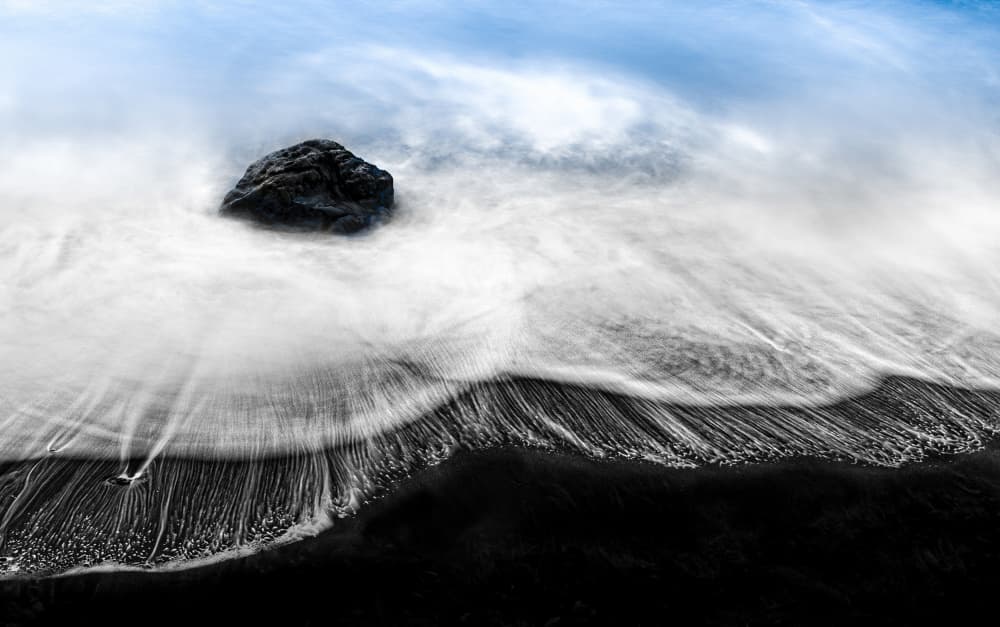 Black Sand Flow by Angelika Vogel — canvas wall art