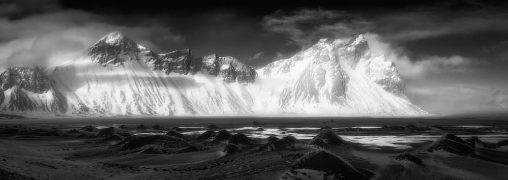 Dramatic Winter Peaks by Adrian Popan — canvas wall art