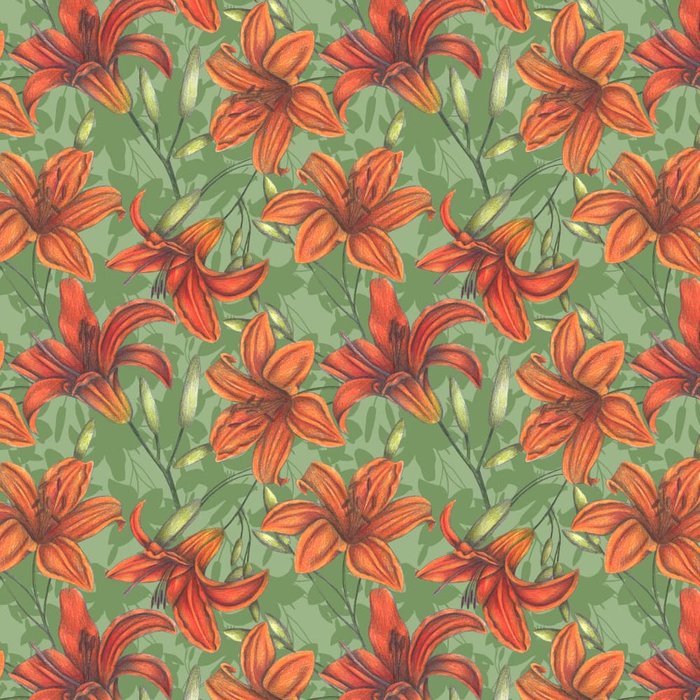 Vibrant Orange Lilies