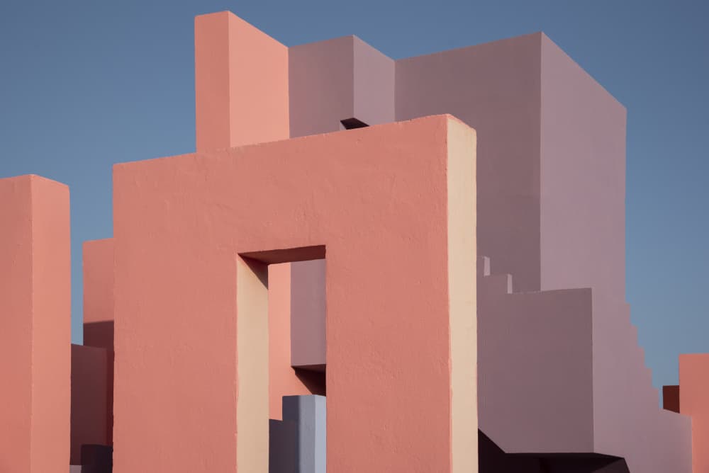 Geometric Color Blocks by Linda Wride — canvas wall art
