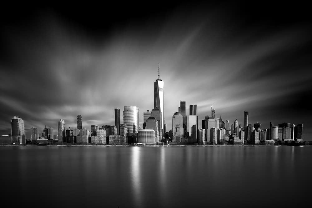 Dramatic New York Skyline by Robert Bolton — canvas wall art