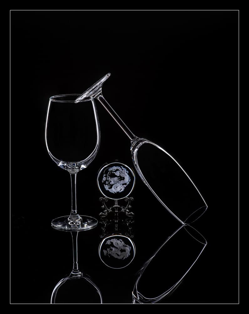 Elegant Glass Reflection by Alice Sheng — canvas wall art
