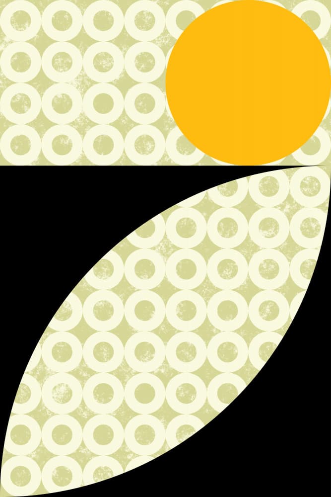 Geometric Orange Abstract by Petr Strnad — canvas wall art