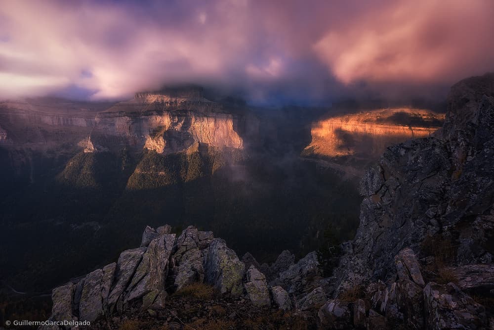 Dramatic Canyon Light by Guillermo García Delgado — canvas wall art