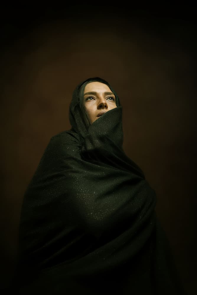Pensive Upward Gaze by Moein Hasheminasab — canvas wall art