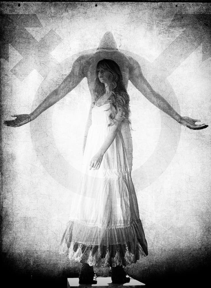Ethereal Duality Woman by Peet van den Berg — canvas wall art