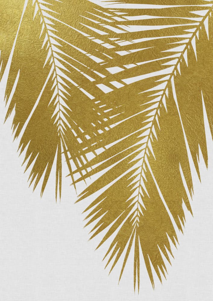 Tropical Golden Palms by Orara Studio — canvas wall art