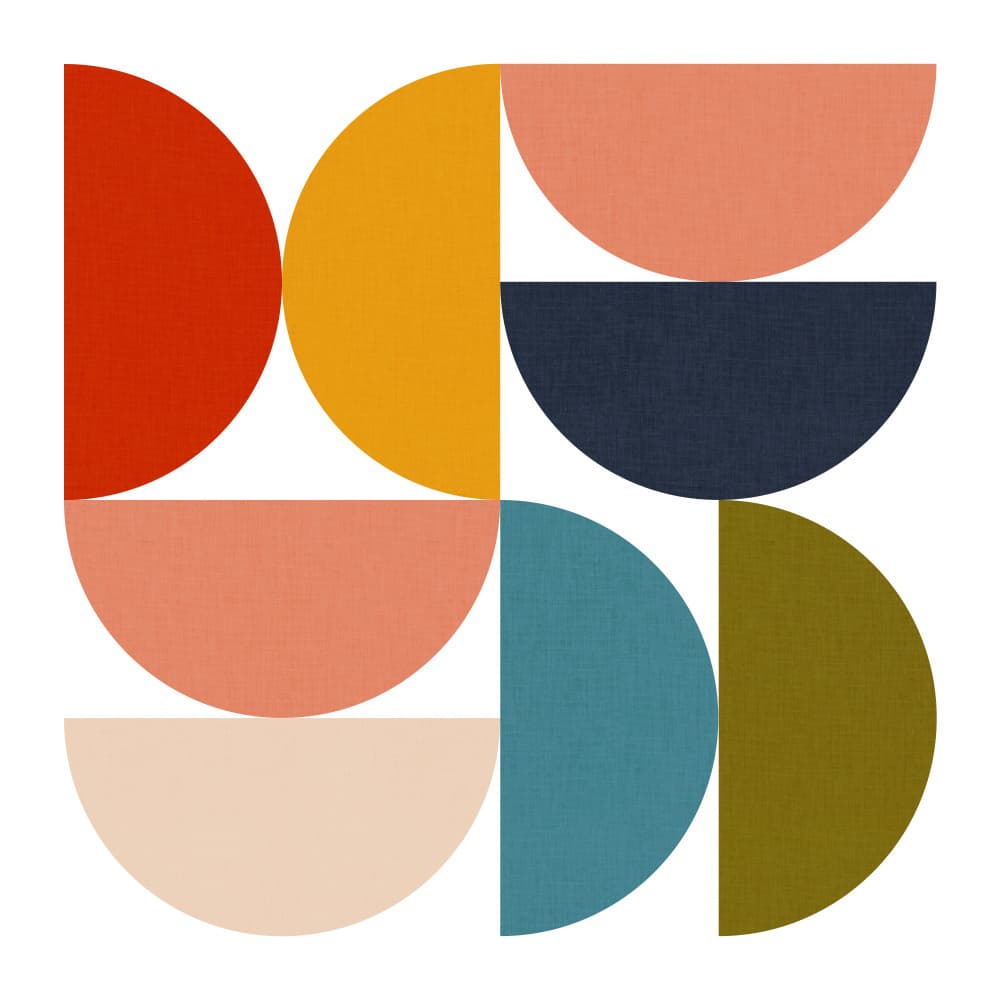 Mid Century Geometric Color Play 4 by Ana Rut Bre — canvas wall art