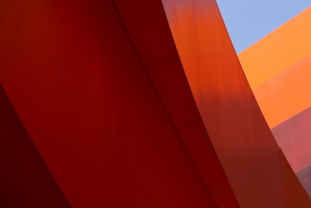 Vibrant Architectural Abstract by Tal Paz-Fridman — canvas wall art
