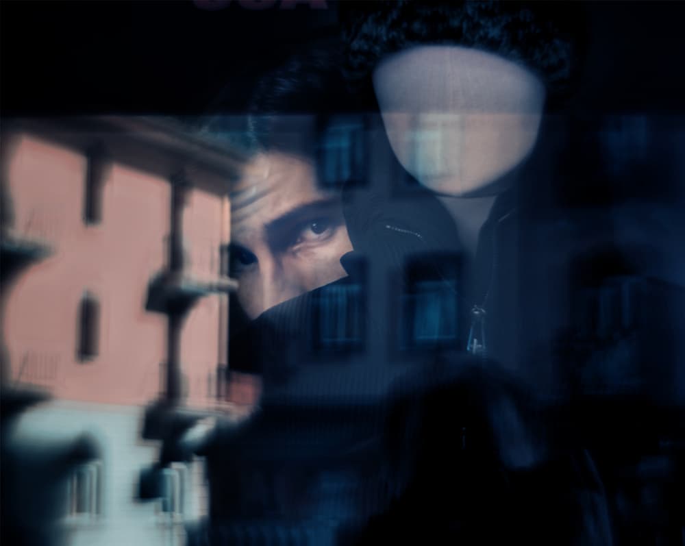 Mysterious Urban Reflection by Gary Perlow — canvas wall art