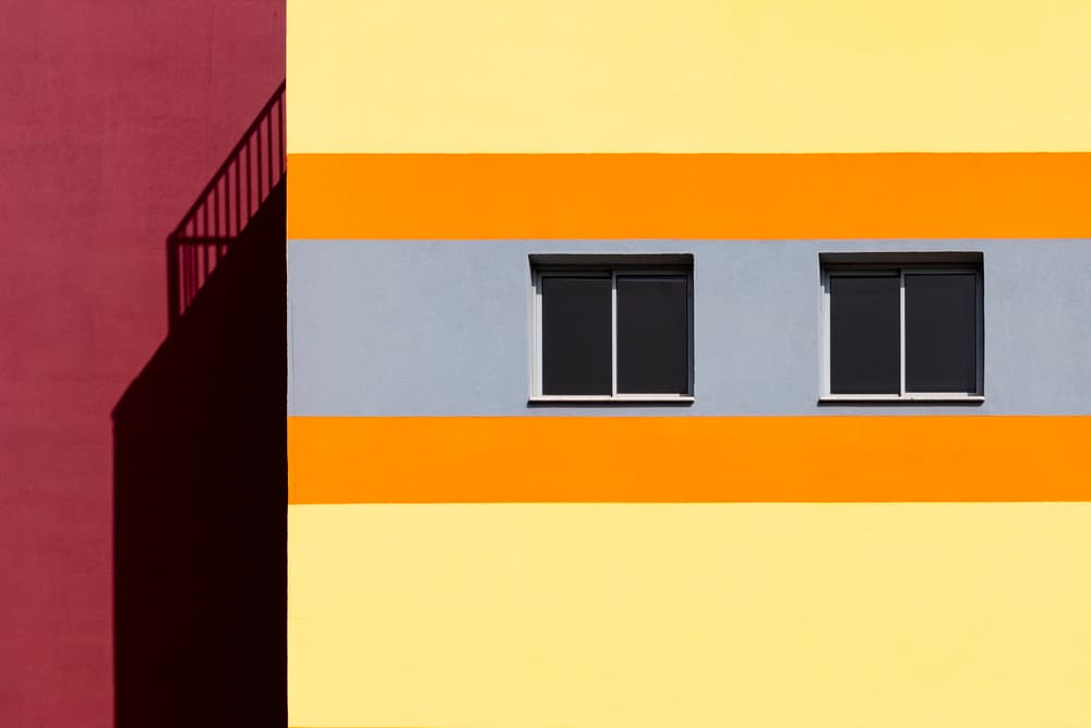 Vibrant Urban Facade by Azriel Yakubovitch — canvas wall art