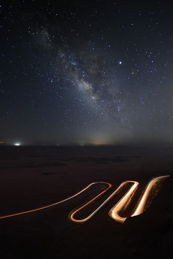 Starry Night Winding Road by Felix Tchvertkin — canvas wall art