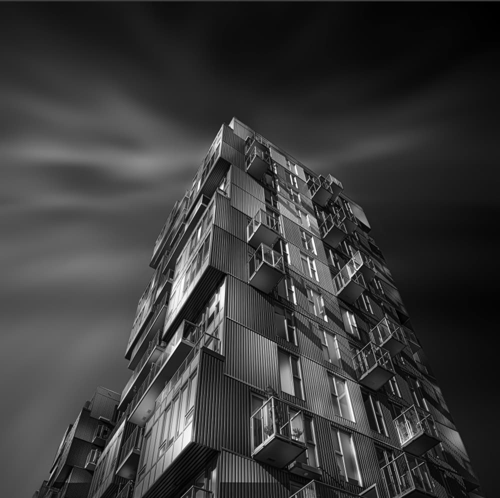 Dramatic City Architecture by Cher Gu — canvas wall art