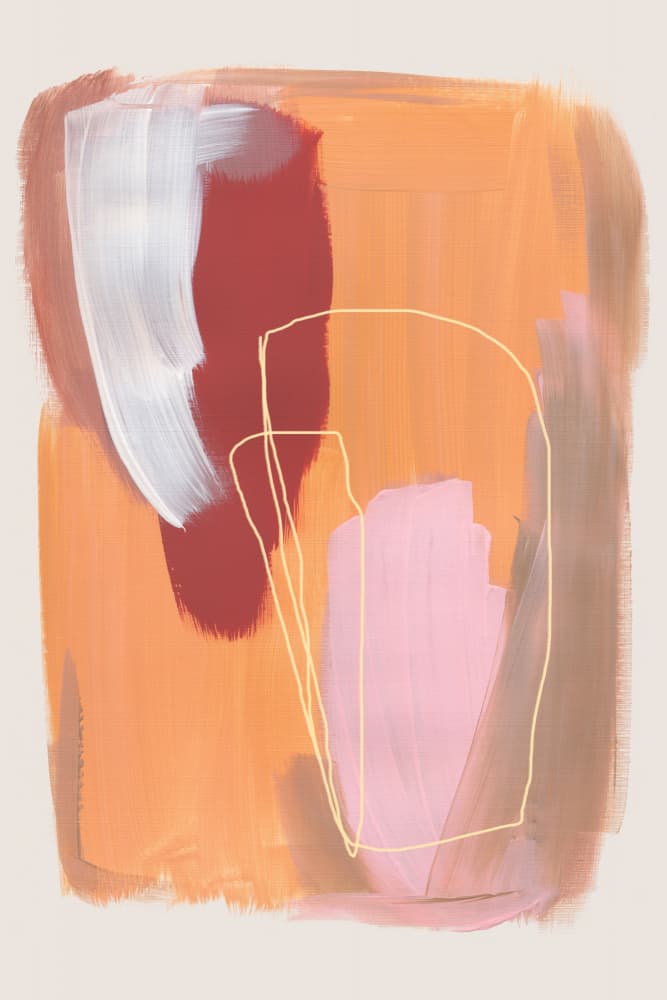 Abstract Brush Strokes 125 by Mareike Böhmer — canvas wall art