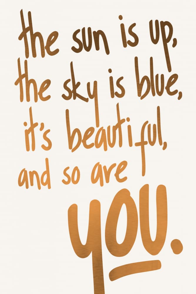 You Are Beautiful (vers.1) by Kubistika — canvas wall art