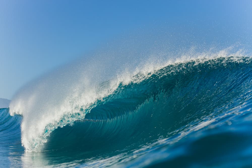 Perfect Blue Barrel by Tyler Walker — canvas wall art