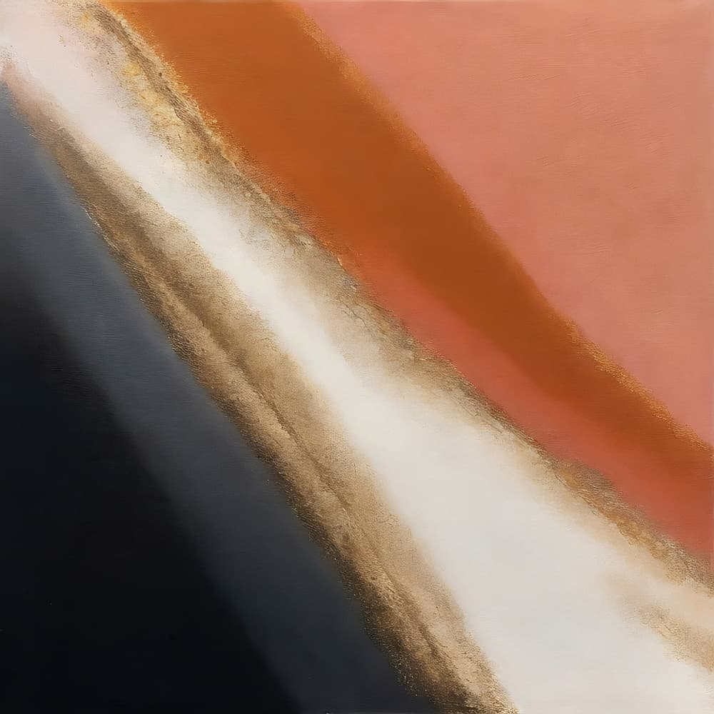 Earthy Diagonal Shimmer by Alpenglow Workshop — canvas wall art