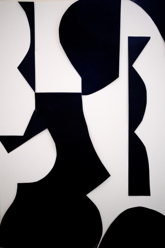 Black White Abstract Shapes by Cyrille Gulassa — canvas wall art