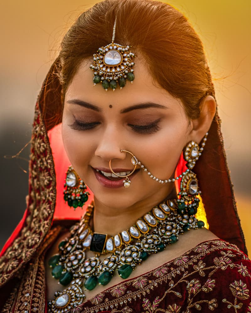 Traditional Bridal Glow by Hamza Qarooni — canvas wall art