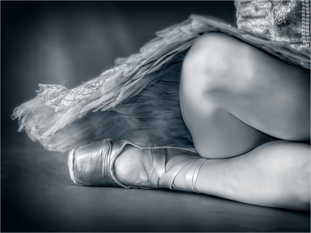 Graceful Ballerina Pose by Corine Ross — canvas wall art