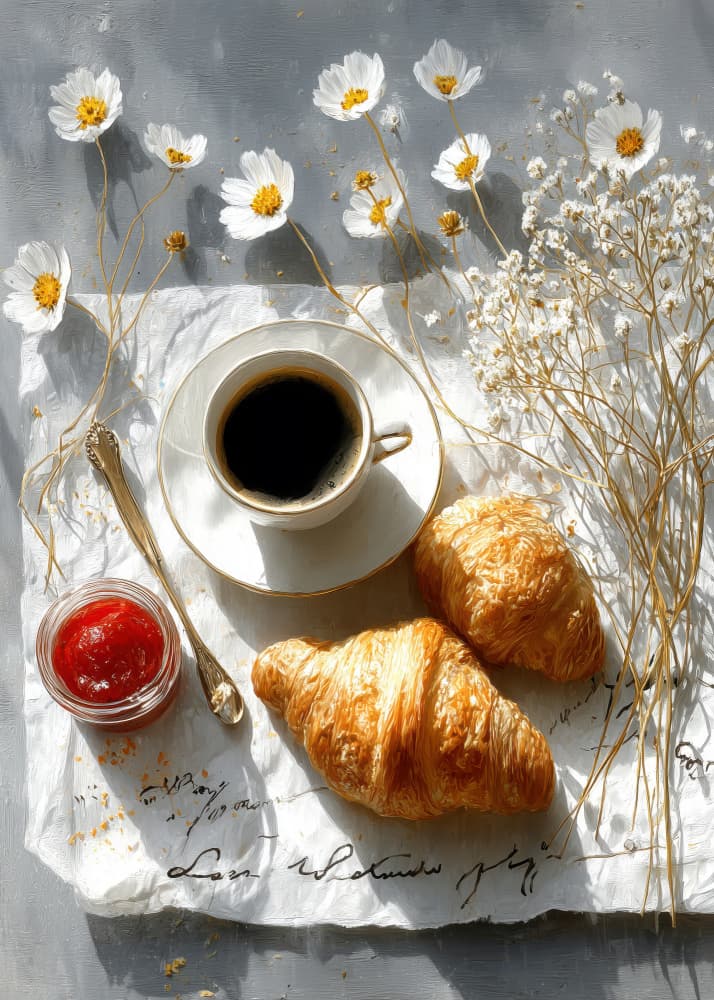Cozy Morning Spread by Justyna Jaszke — canvas wall art