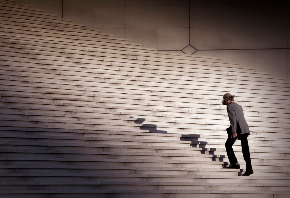Man On The Rise by Marc Apers — canvas wall art