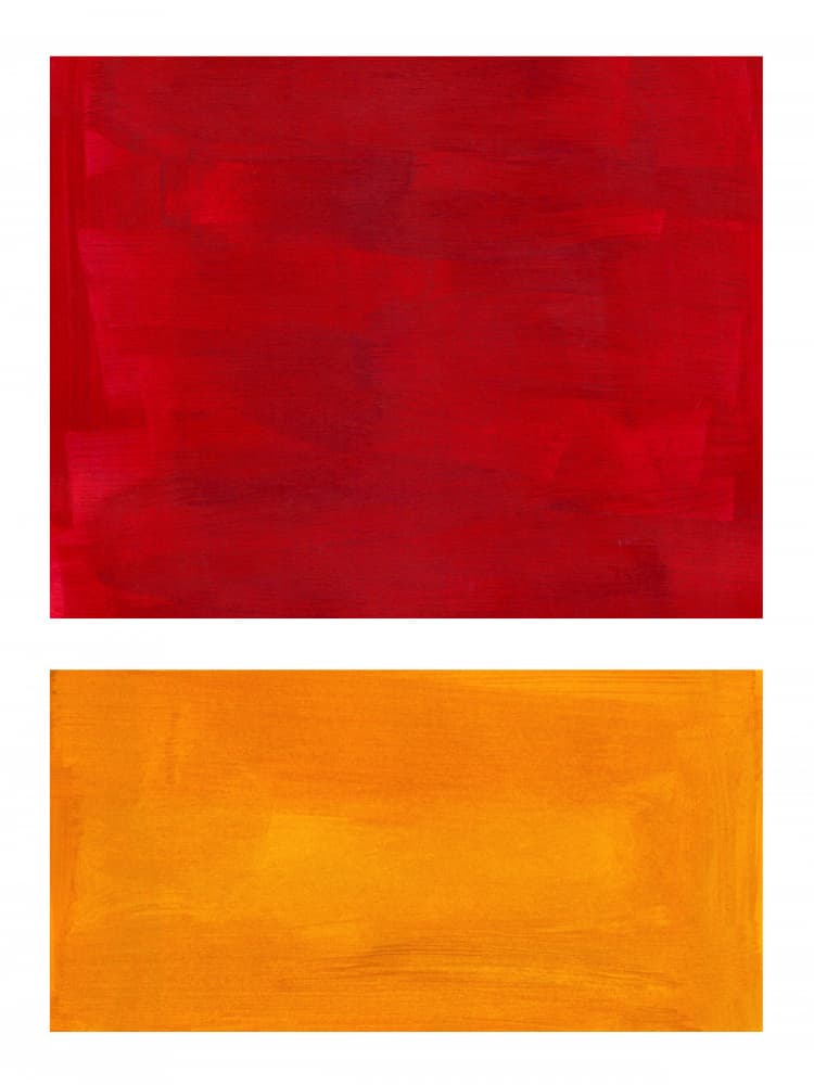 Vibrant Red Orange Textures by Ejaaz Haniff — canvas wall art