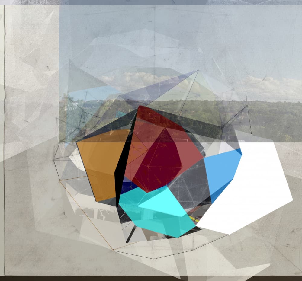 Geometric Prism Landscape by Stefan Fransson — canvas wall art