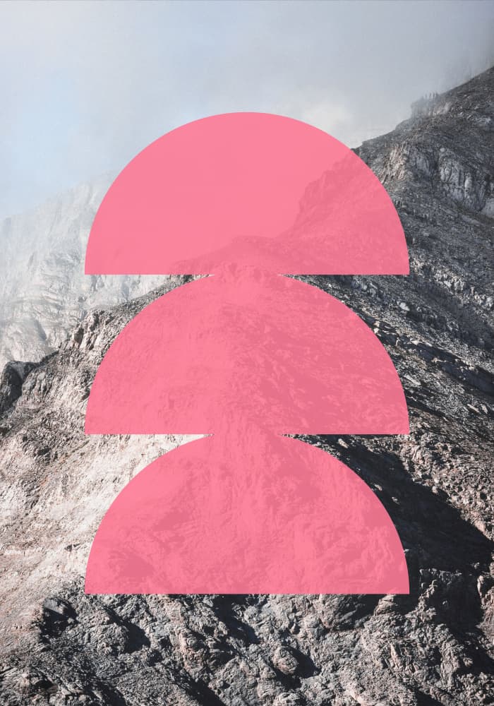 Pink Horizon Layers by Athene Fritsch — canvas wall art