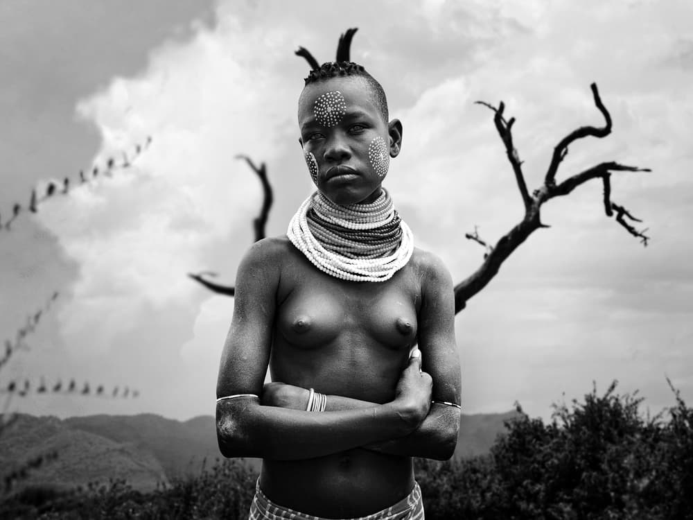 Stoic Tribal Girl by Svetlin Yosifov — canvas wall art