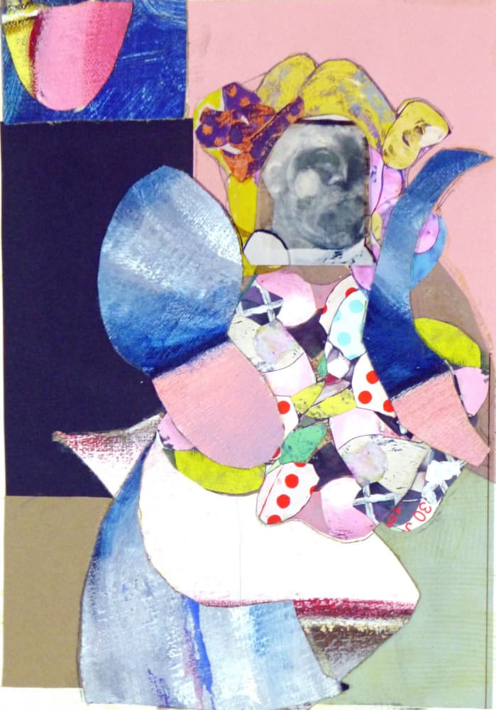 Vibrant Abstract Collage by Pascal Marlin — canvas wall art