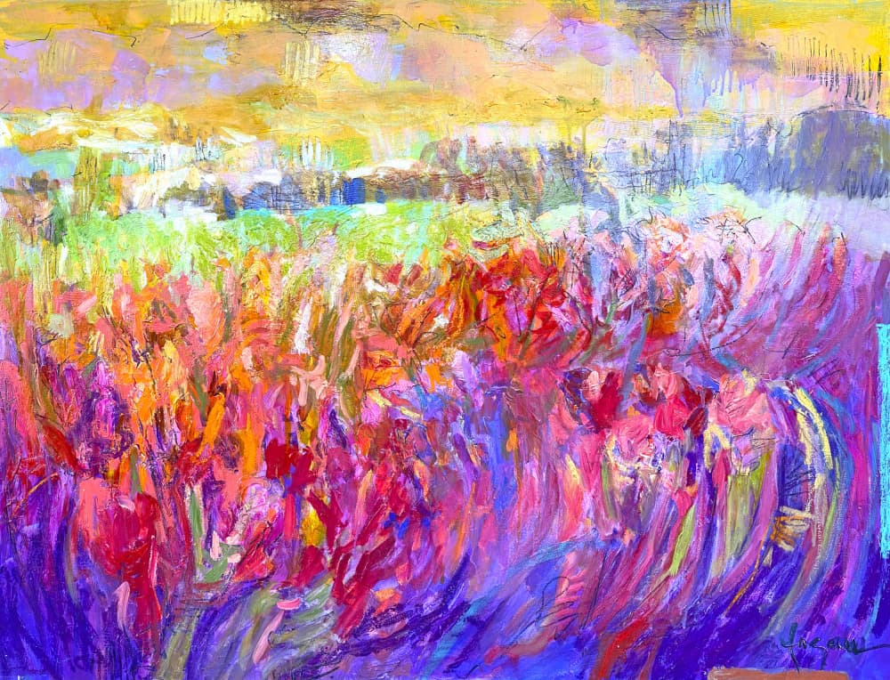 Vibrant Field Hues by Dorothy Fagan — canvas wall art