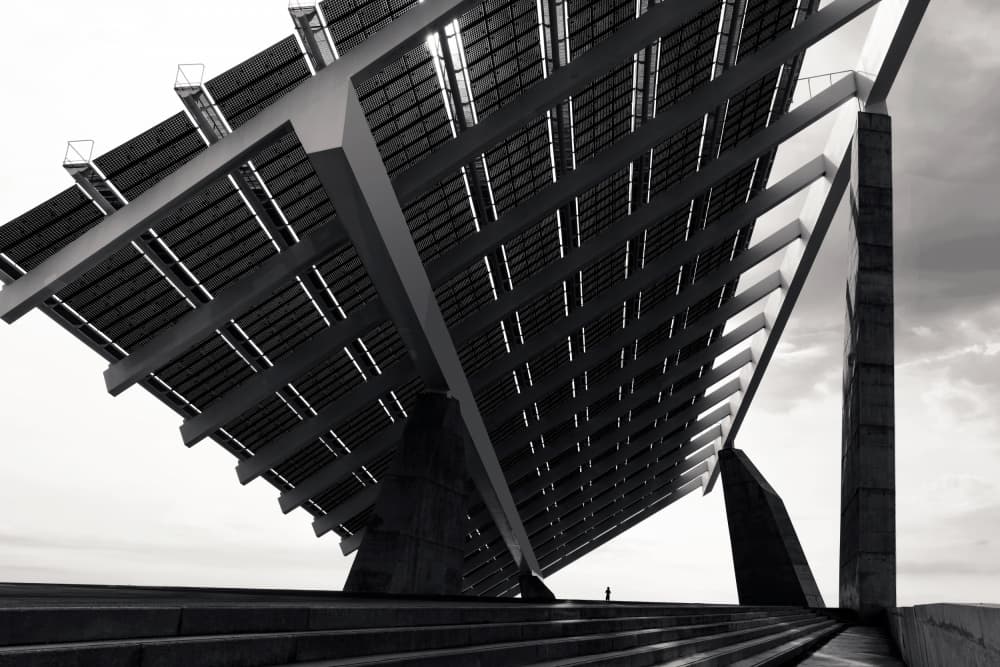 Modern Solar Architecture by Roland Weber — canvas wall art