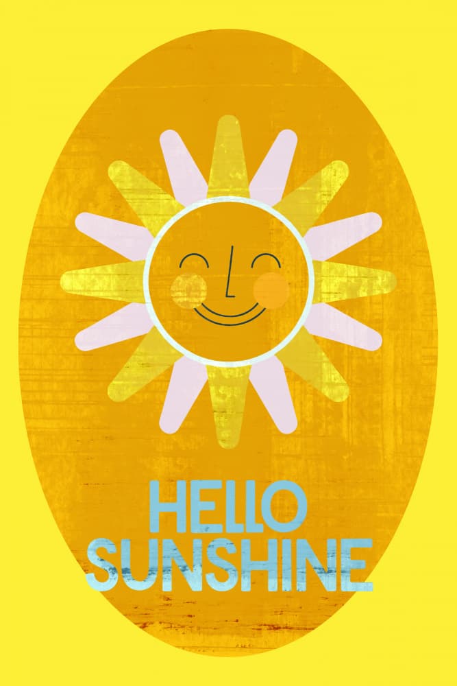 Hello Sunshine Smile by casa cartissi — canvas wall art