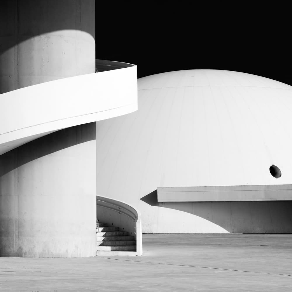 Concrete Dome Curves by Luc Vangindertael (laGrange) — canvas wall art