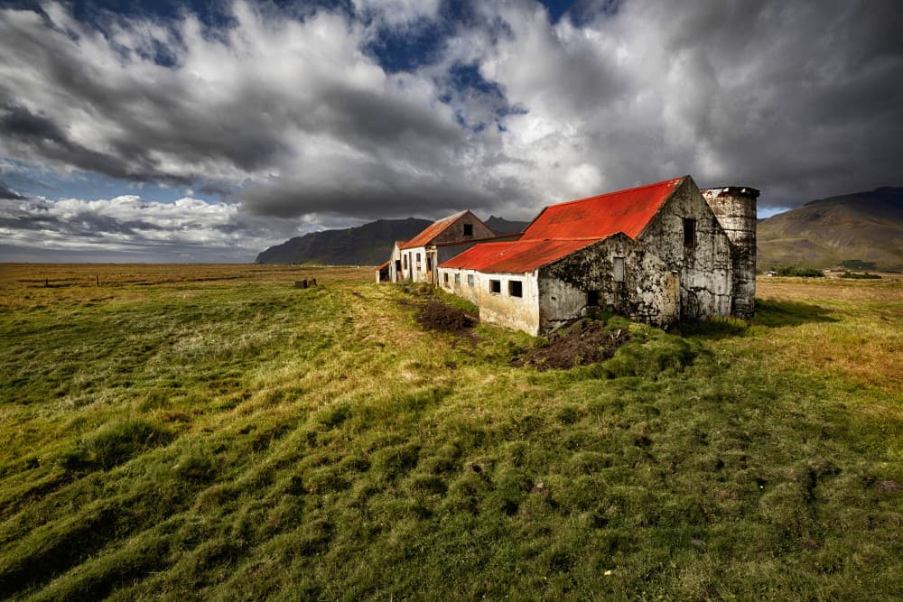 Abandoned Red Roof Farm by Þorsteinn H. Ingibergsson — canvas wall art