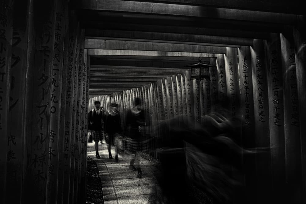 Torii Gate Passage by swapnil deshpande — canvas wall art