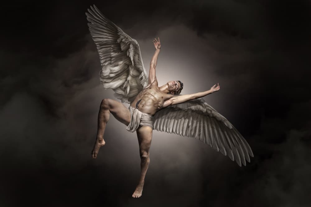 Celestial Angel Figure by Marcel Egger — canvas wall art