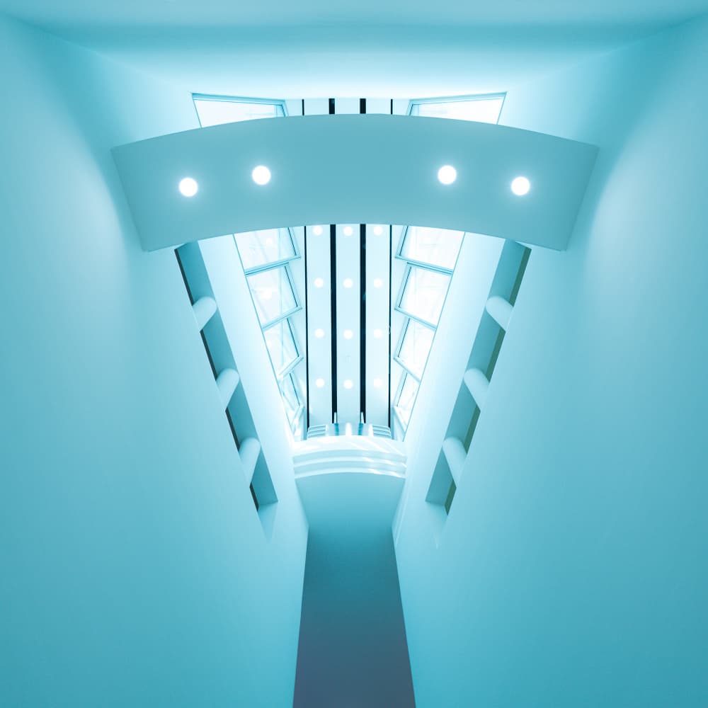 Serene Architectural Light by Kilian CabGuy — canvas wall art