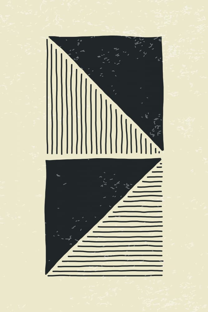 Stacked Abstract Shapes by jay stanley — canvas wall art
