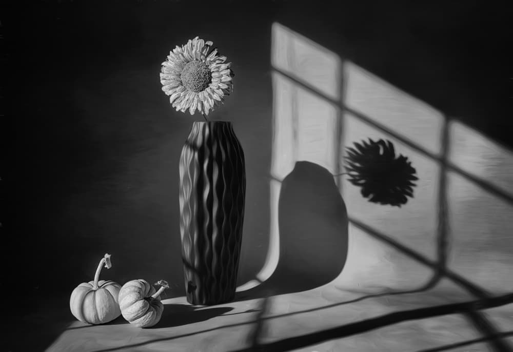 Autumn Sunflower Still Life by Lydia Jacobs — canvas wall art
