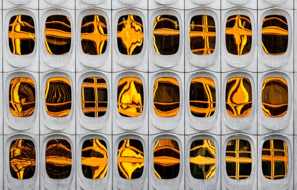 Vibrant Window Reflections by Lus Joosten — canvas wall art