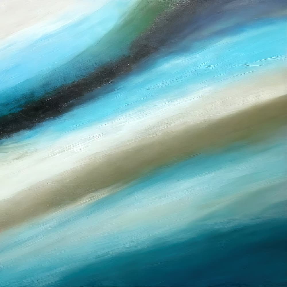 Abstract Ocean Flow by Alpenglow Workshop — canvas wall art