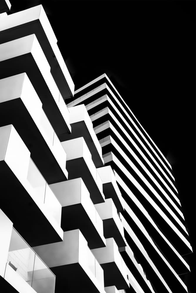 Abstract Building Geometry by Bruno Flour — canvas wall art