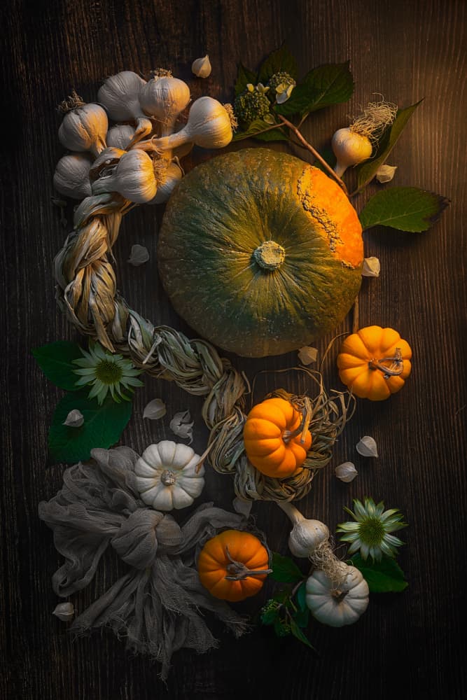 Autumn Harvest Still Life by Lydia Jacobs — canvas wall art